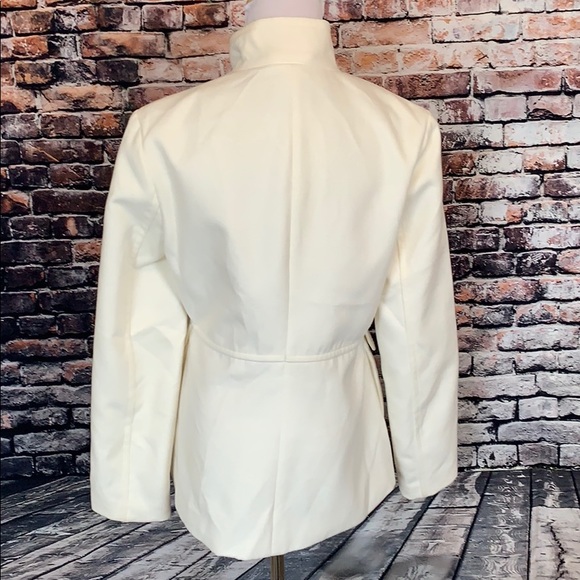 Cream Pea Coat - Picture 3 of 5